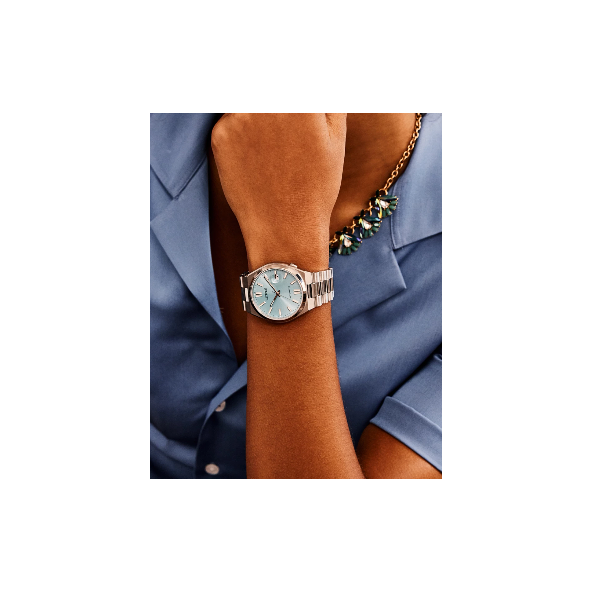 Citizen Tsuyosa Collection Mens Watch Light Blue