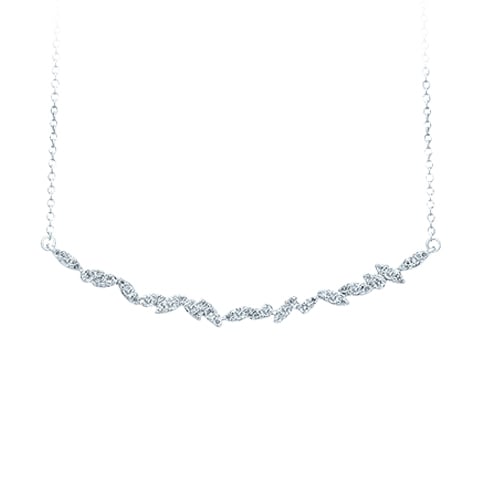 0.36 ct Diamond Necklace in 14K White Gold