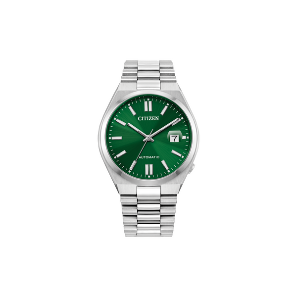 Citizen Tsuyosa collection men's watch with green dial and stainless steel bracelet