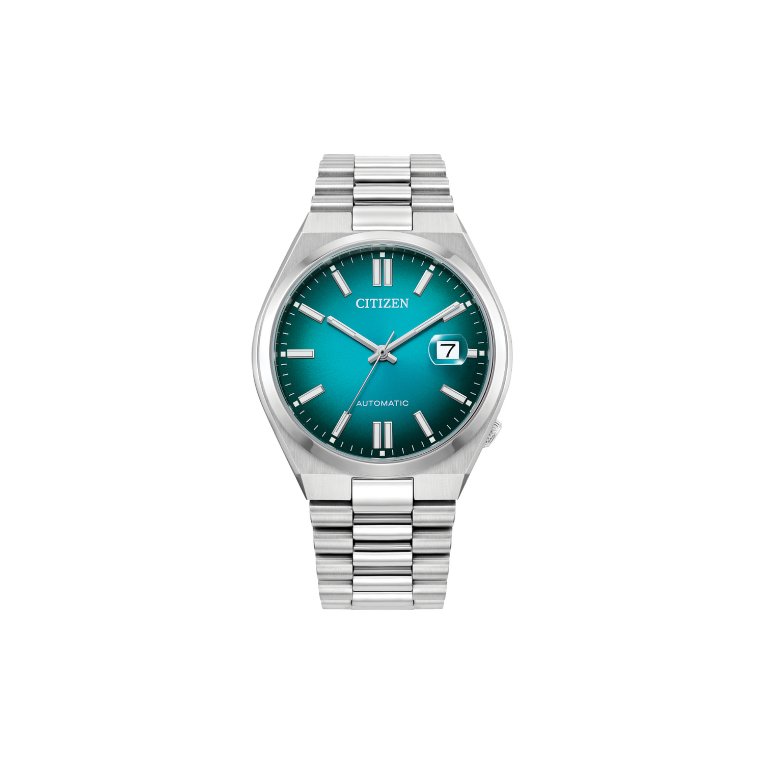 Citizen Tsuyosa collection men's watch with blue gradient dial and stainless steel bracelet