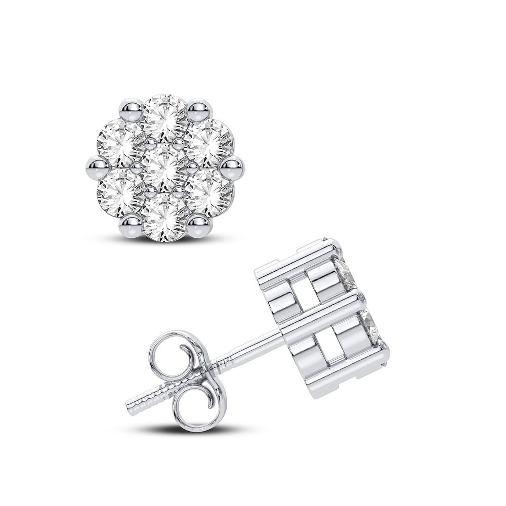 0.36 ct Diamond Earrings in 10K White Gold