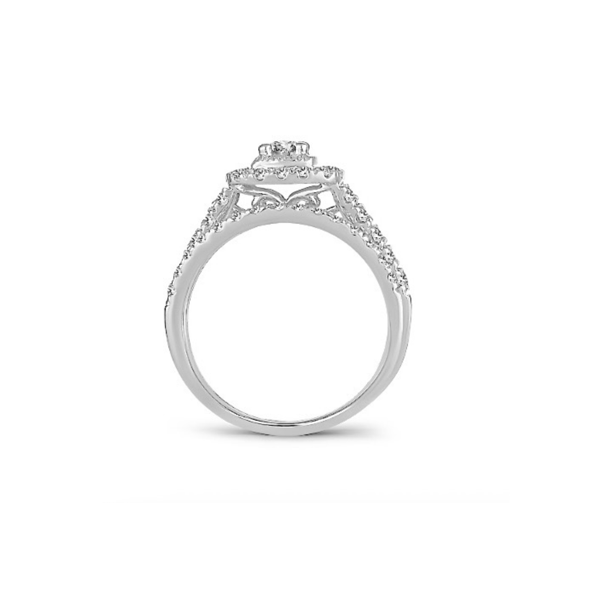 Elegant 14K 1.00CT DIAMOND BRIDAL RING