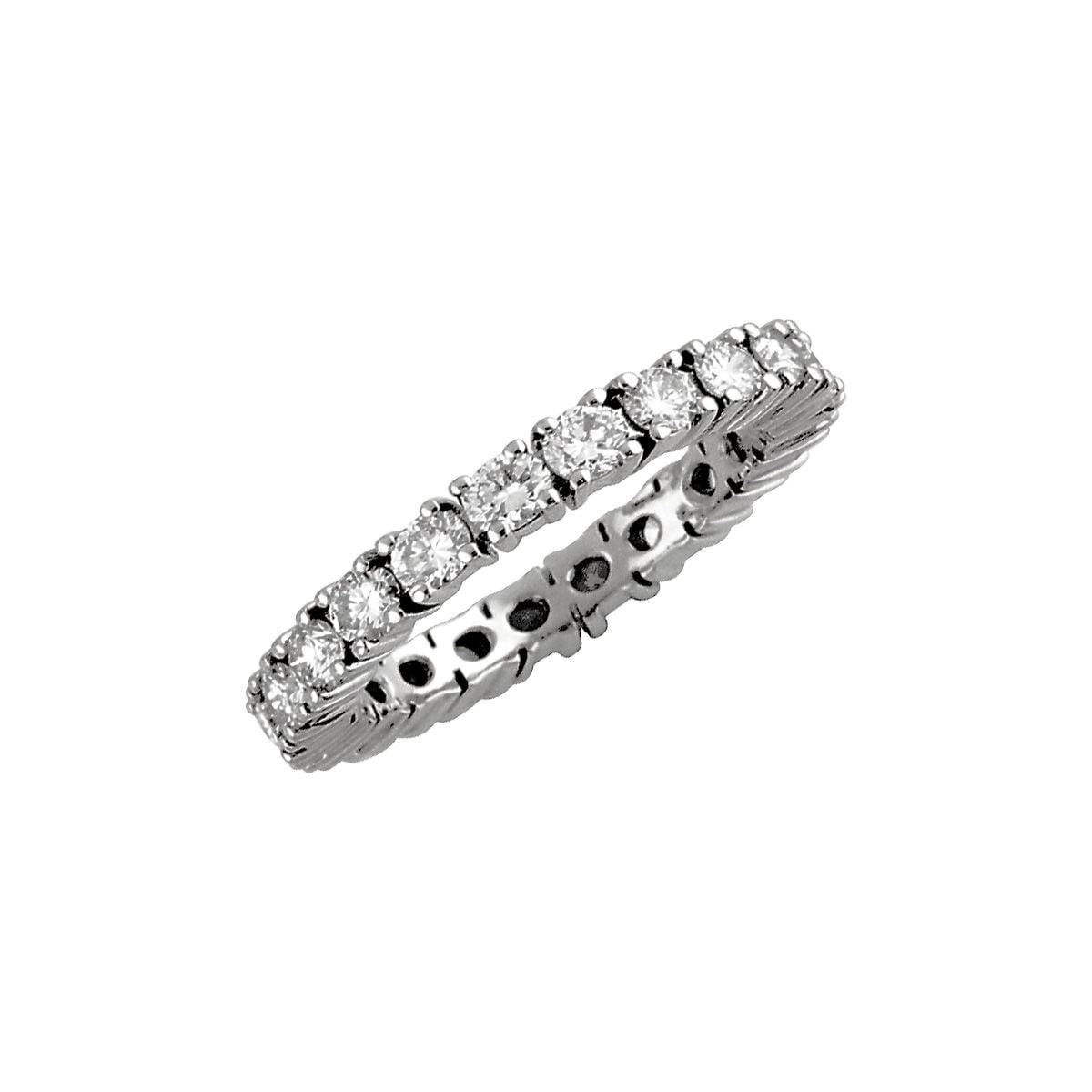 1/2 ct Diamond Eternity Band in 14K White Gold