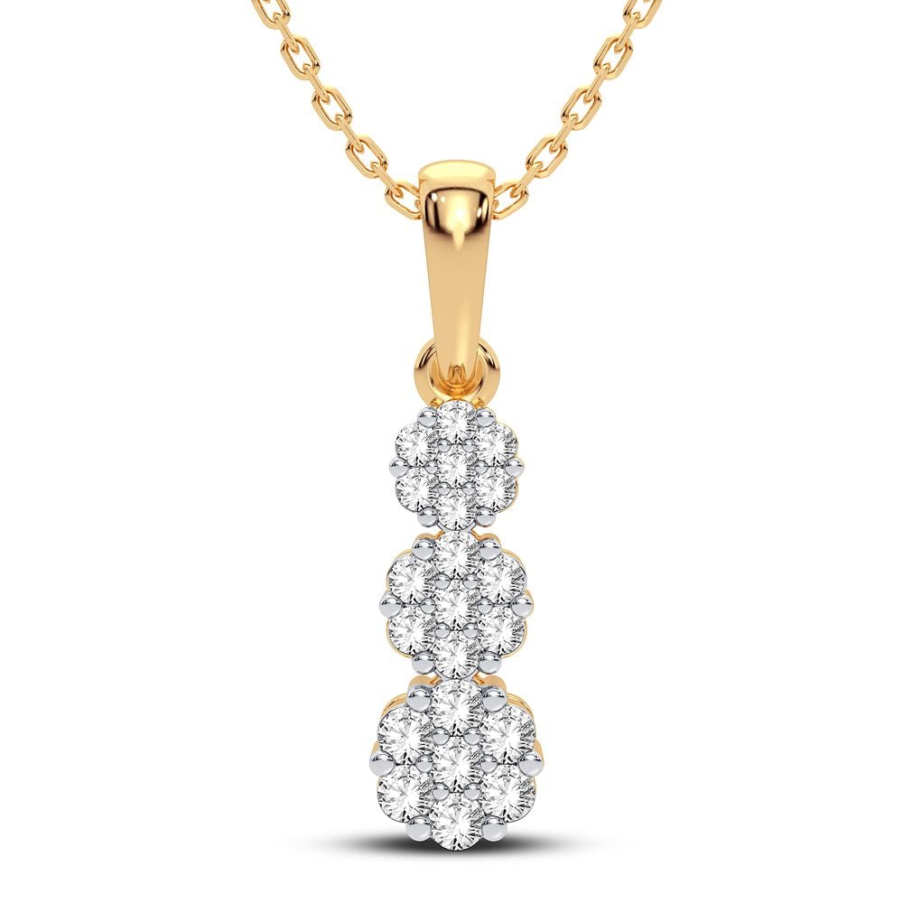 1/4 ct Diamond Pendant in 14K Yellow Gold