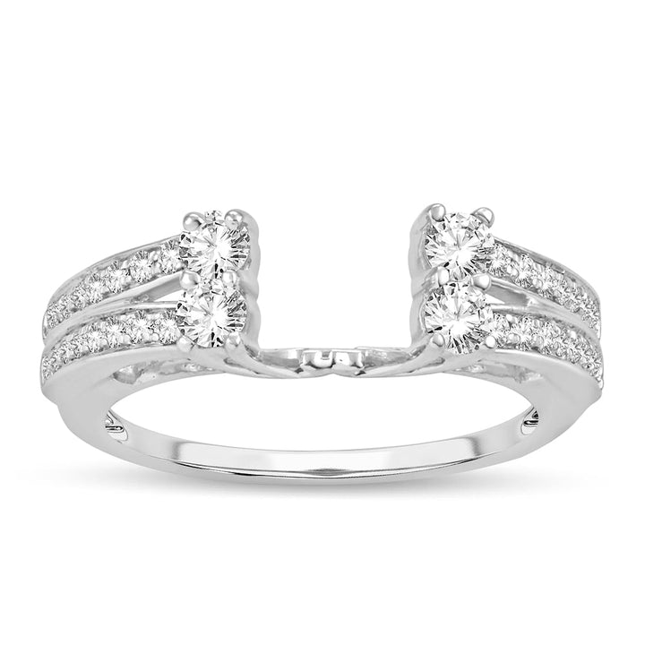 0.52 ct Diamond Ring Guard in 14K White Gold