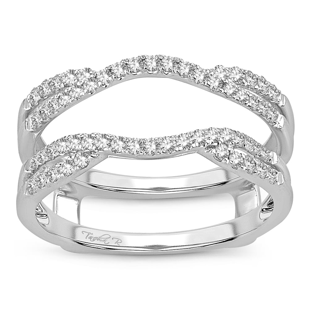 1/3 ct Diamond Ring Guard in 14K White Gold