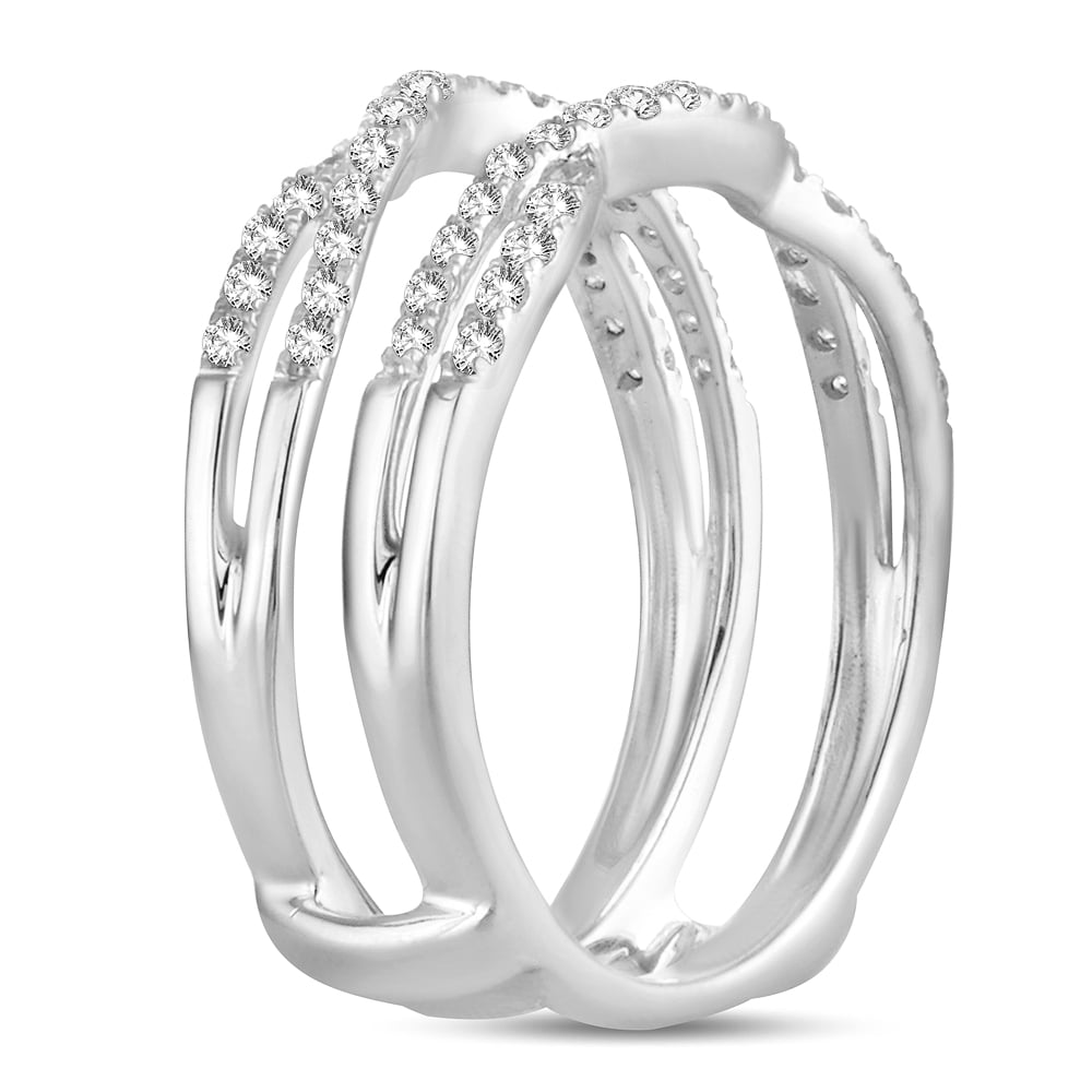 1/3 ct Diamond Ring Guard in 14K White Gold