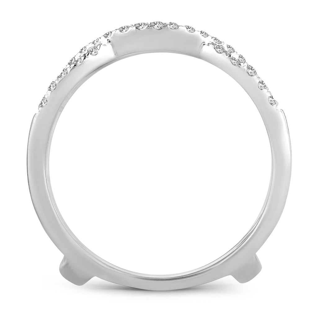 1/3 ct Diamond Ring Guard in 14K White Gold