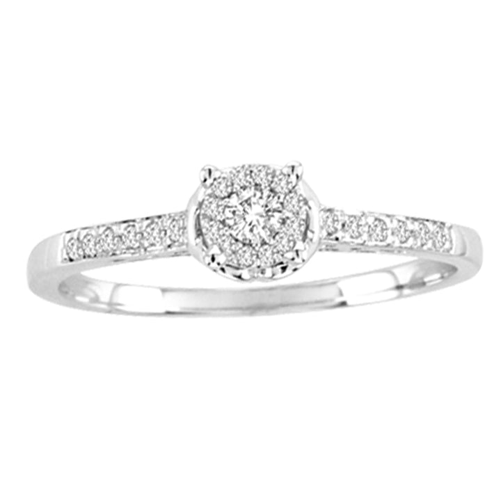 1/6 ct Diamond Fashion Ring in 14K White Gold