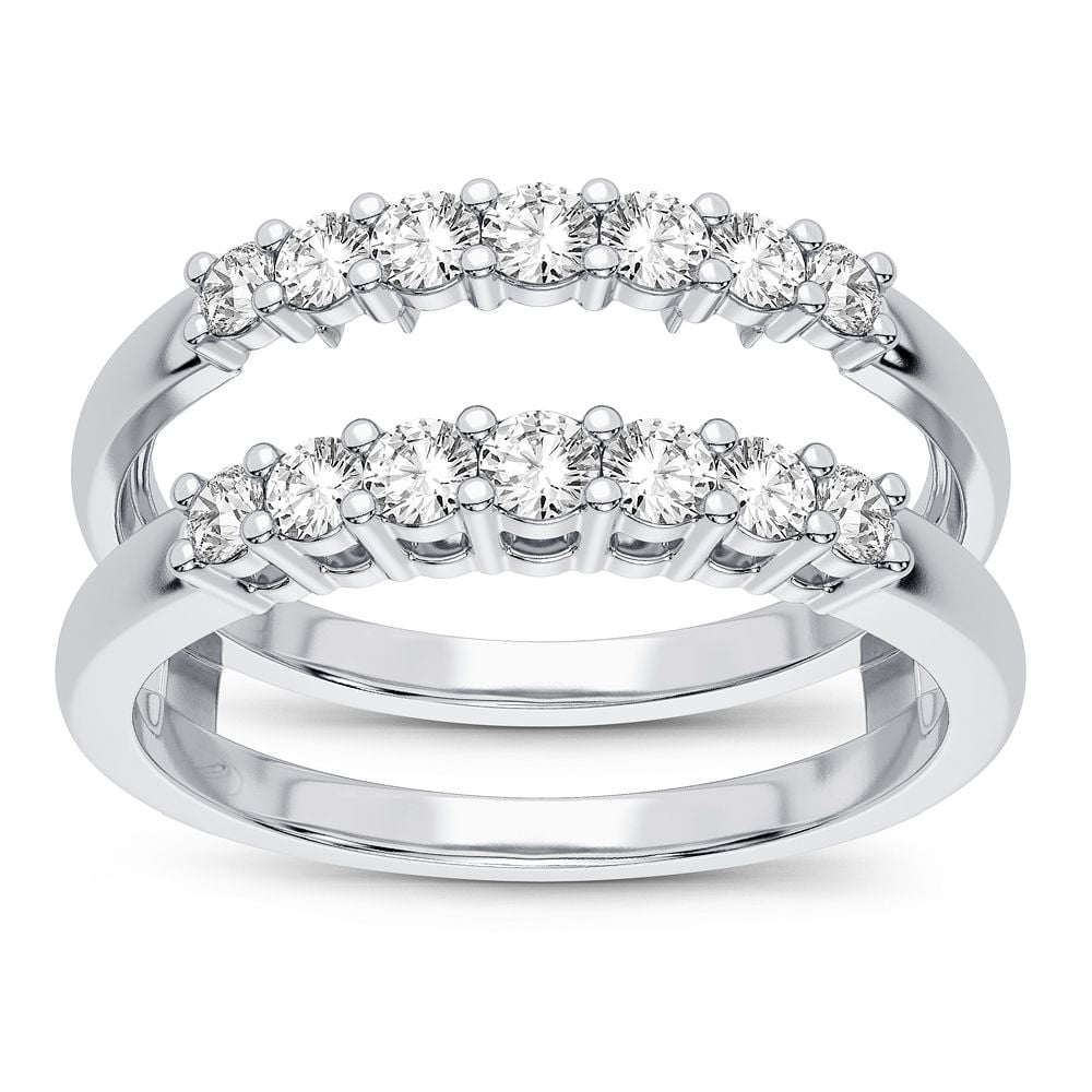 1/2 ct Diamond Ring Guard in 14K White Gold