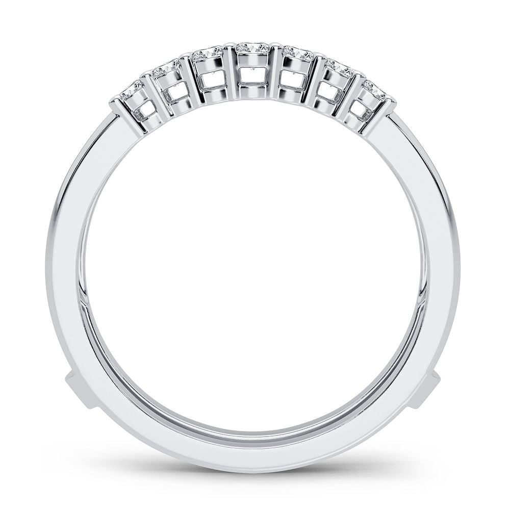 1/2 ct Diamond Ring Guard in 14K White Gold