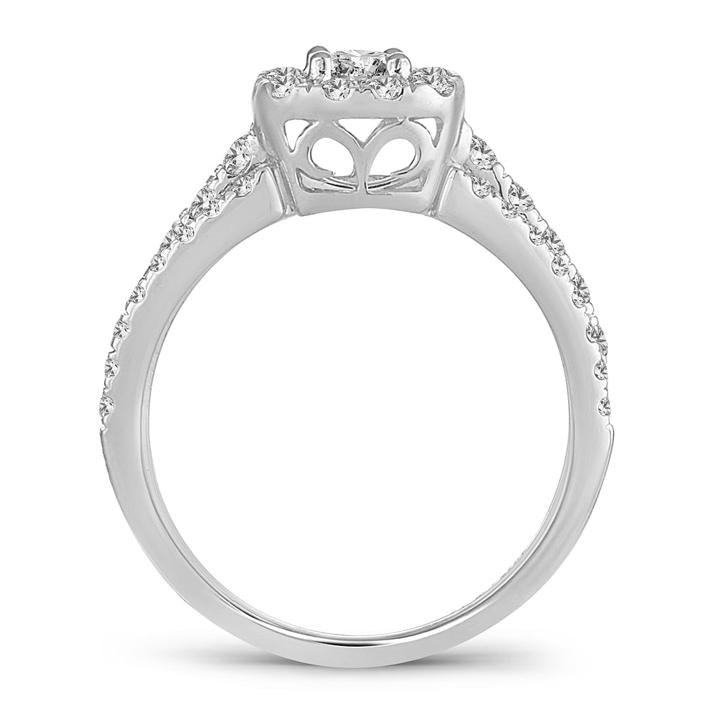 1 ct Diamond Bridal Ring in 14K White Gold