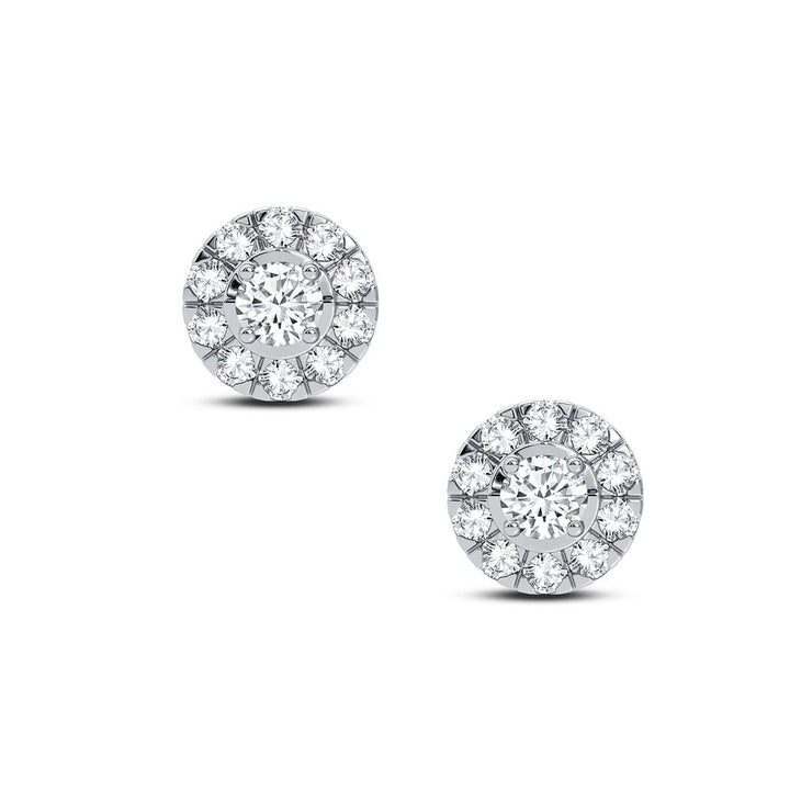 1/4 ct Diamond Earrings in 14K White Gold