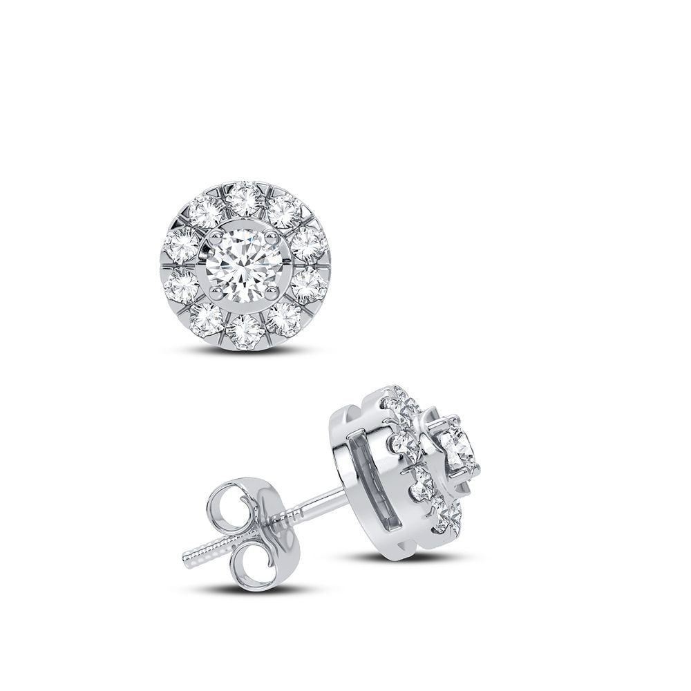 1/4 ct Diamond Earrings in 14K White Gold