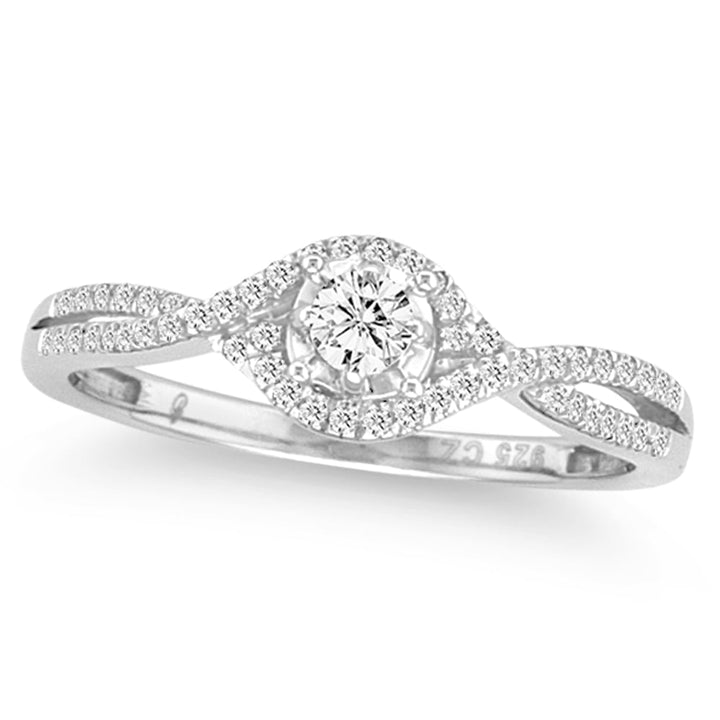 1/4 ct Diamond Fashion Ring in 14K White Gold