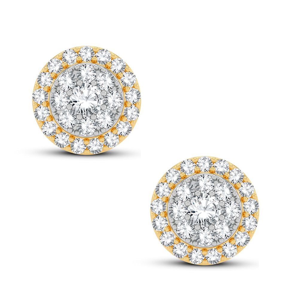 5/8 ct Diamond Earrings in 14K Yellow Gold