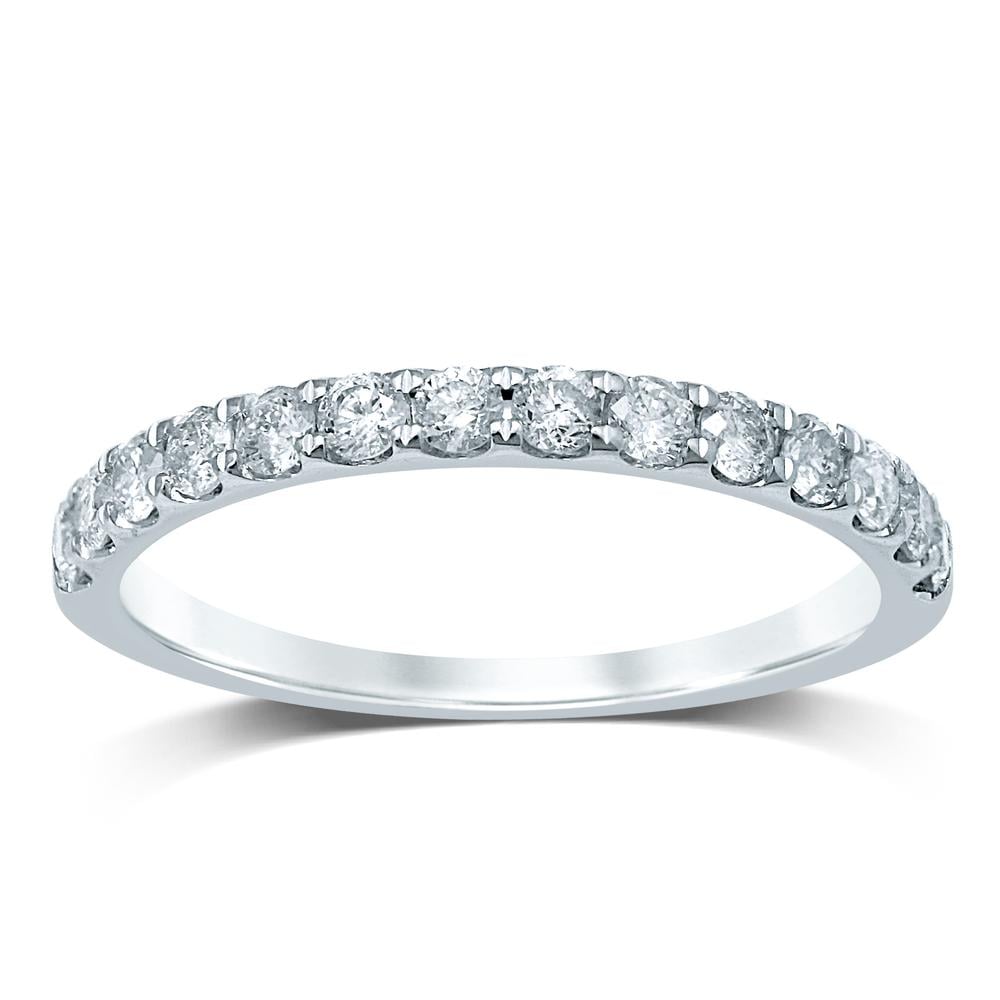 1/2 ct Diamond Band in 14K White Gold