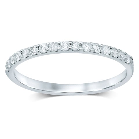 1/4 ct Diamond Band in 14K White Gold