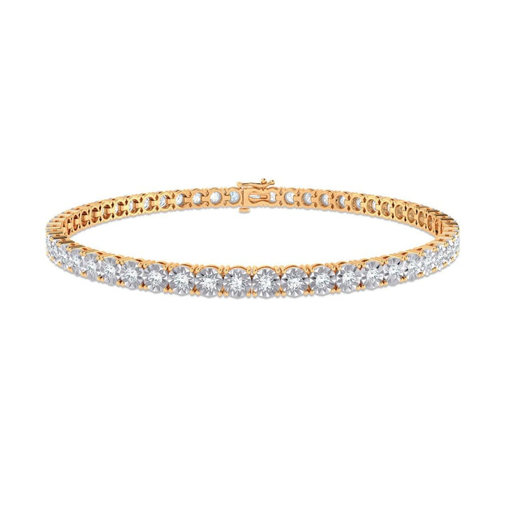 1 ct Diamond Bracelet in 10K Yellow Gold