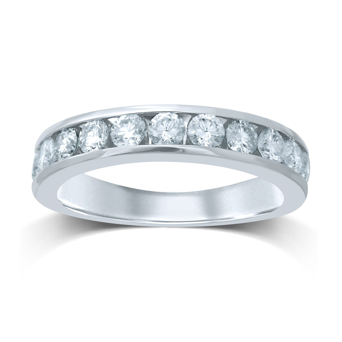 0.78 ct Diamond Band in 14K White Gold