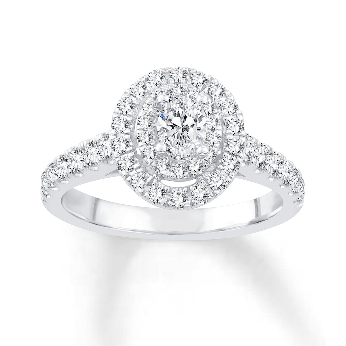 1 ct Diamond Bridal Ring in 14K White Gold