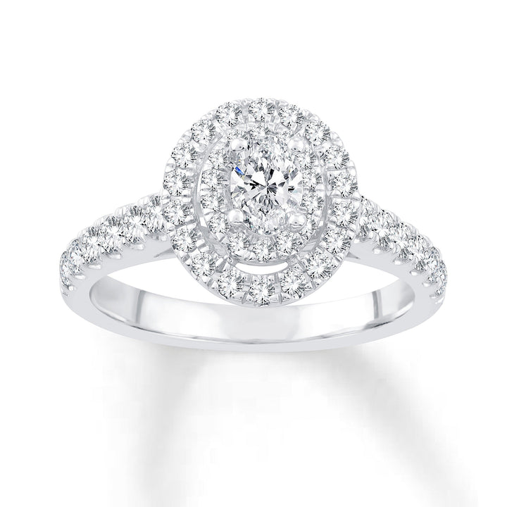 1 ct Diamond Bridal Ring in 14K White Gold