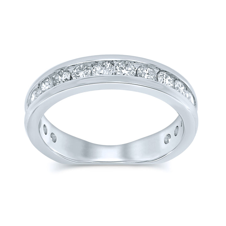 1/2 ct Diamond Band in 14K White Gold