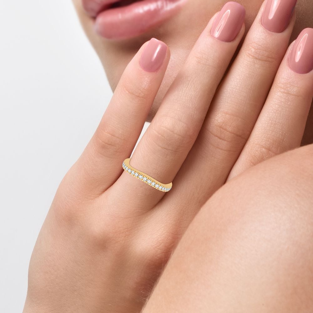 0.3 ct Diamond Enhancer Band in 14K Yellow Gold