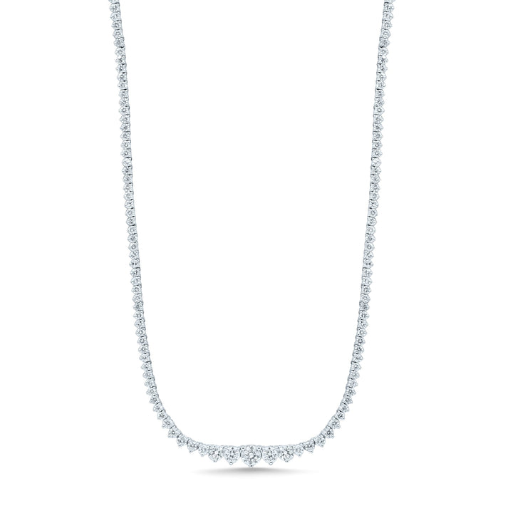 5.29 ct Diamond Necklace in 14K White Gold