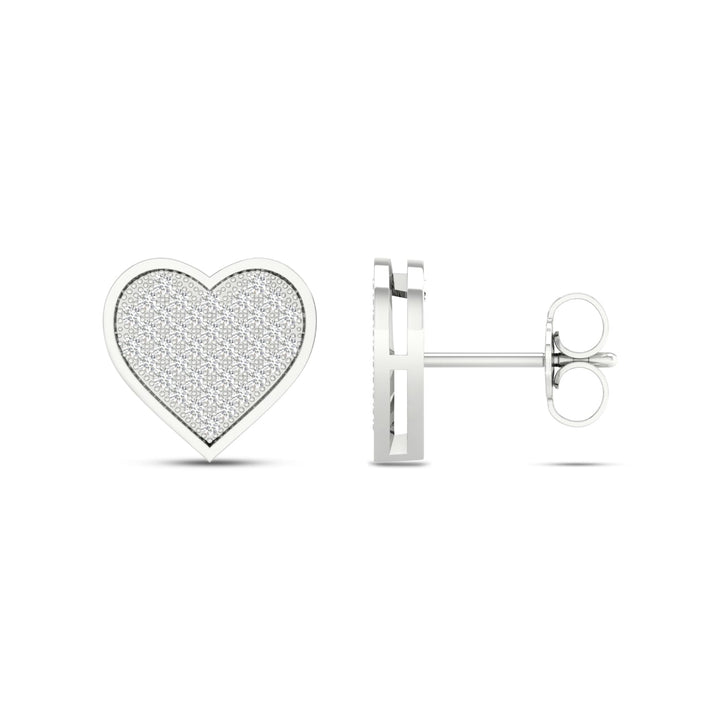 1/4 ct Diamond Earrings in 10K White Gold
