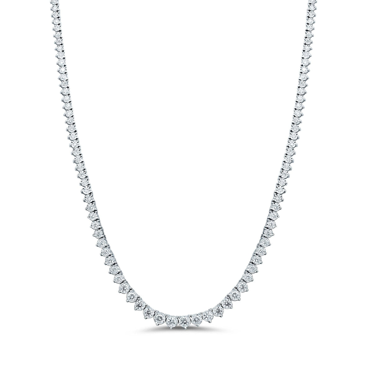 3-3/4 ct Diamond Necklace in 14K White Gold
