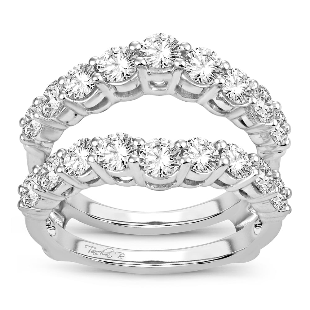 2 ct Diamond Ring Guard in 14K White Gold