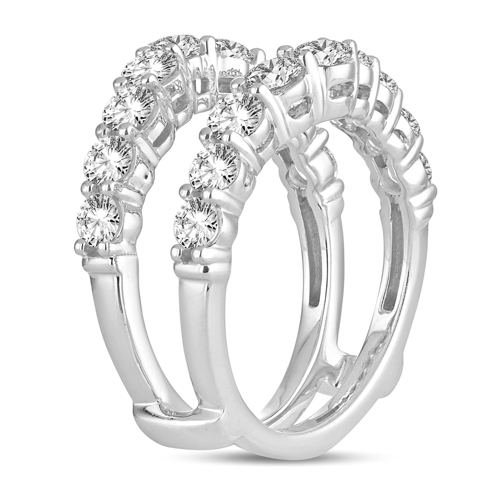 2 ct Diamond Ring Guard in 14K White Gold