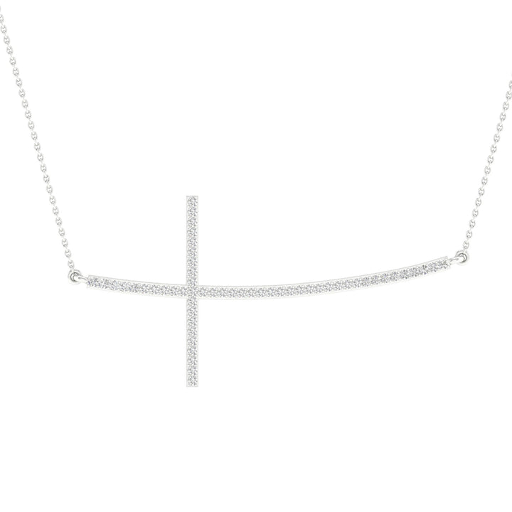 0.15 ct Diamond Necklace in 10K White Gold
