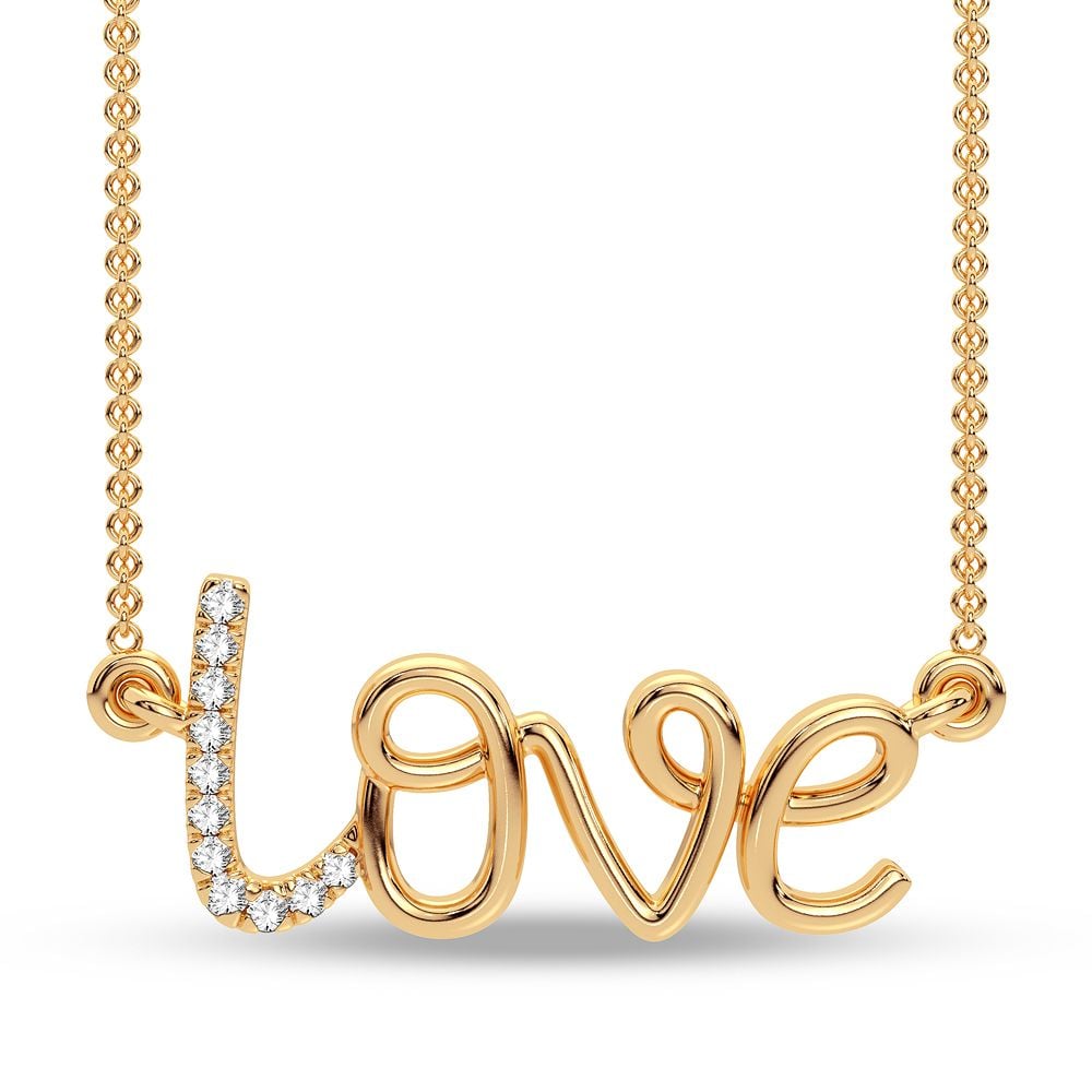 0.02 ct Diamond Pendant in 10K Yellow Gold