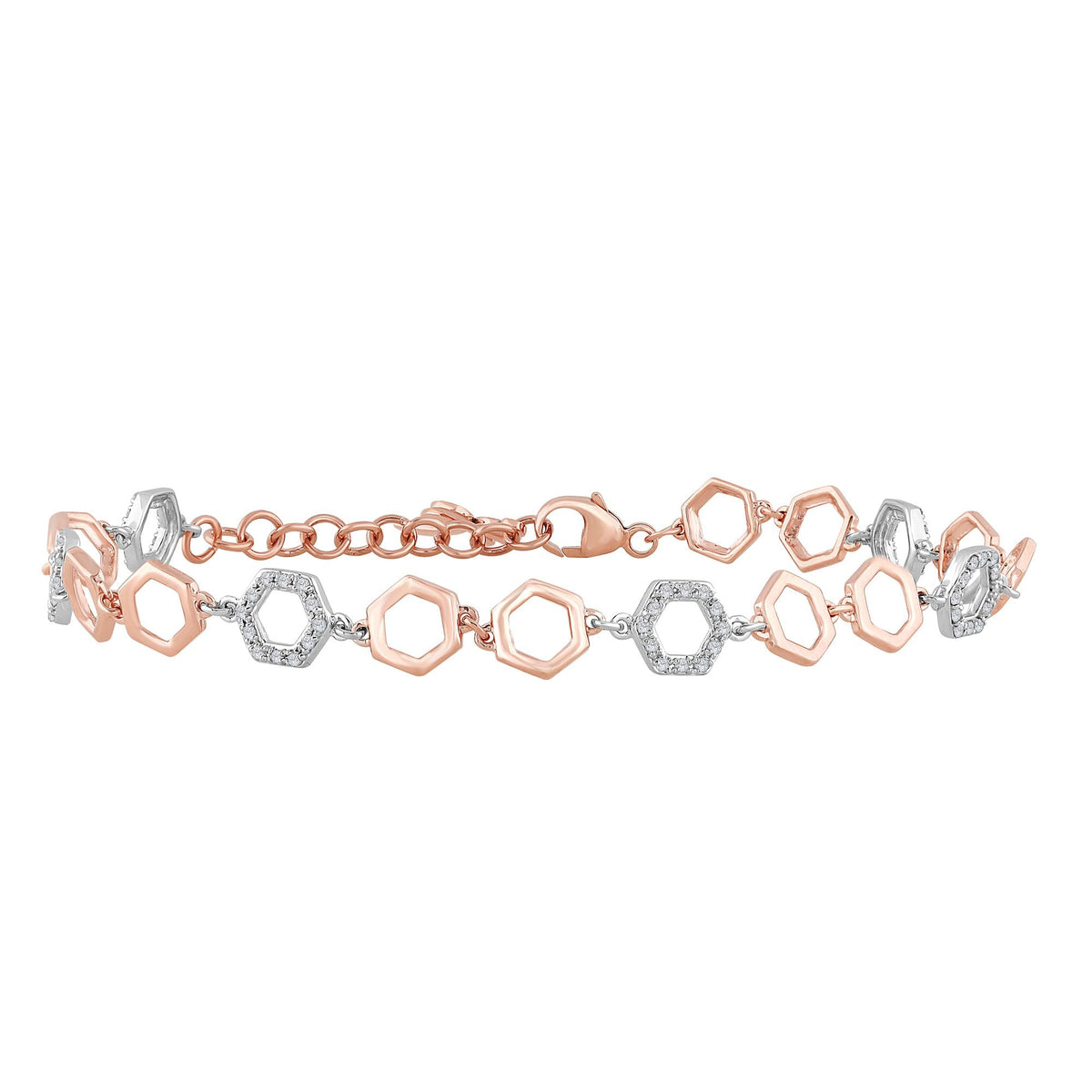 0.27 ct Diamond Bracelet in 10K Rose Gold