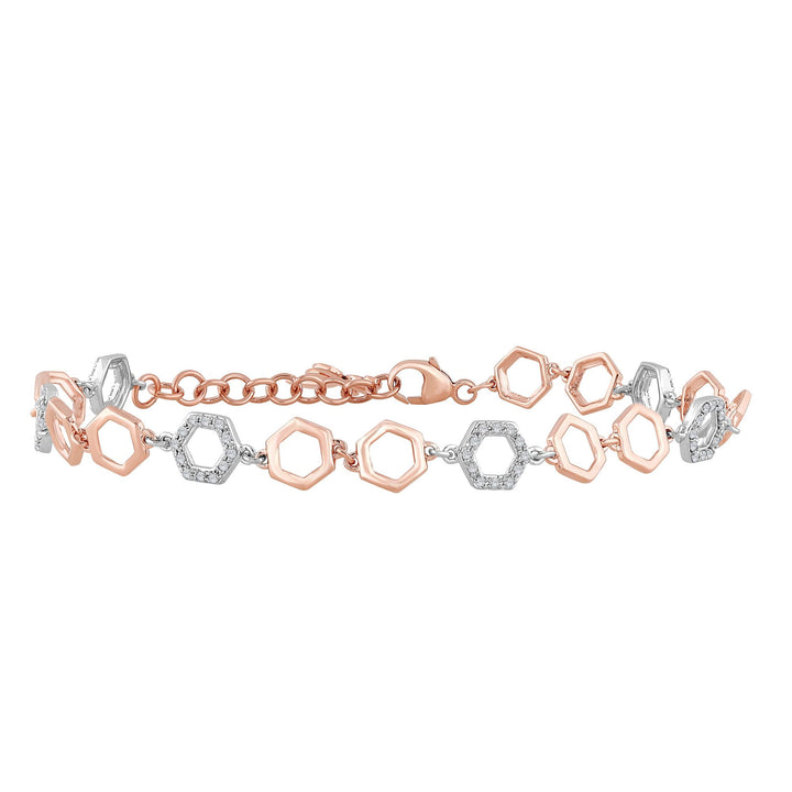 0.27 ct Diamond Bracelet in 10K Rose Gold