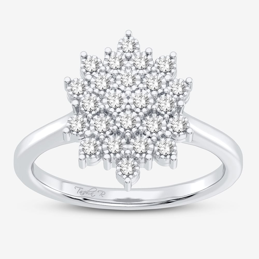1/10 ct Diamond Fashion Ring in 10K White Gold