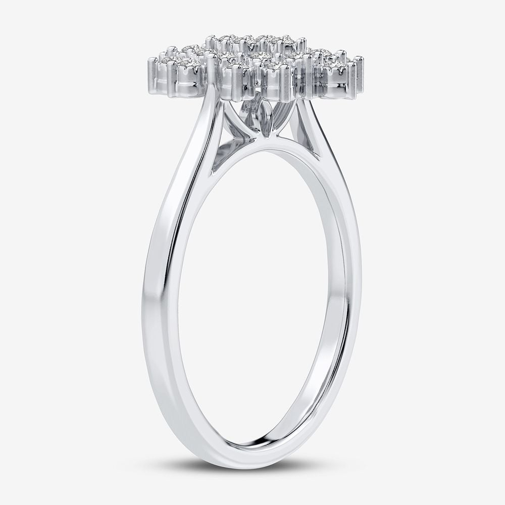 1/10 ct Diamond Fashion Ring in 10K White Gold