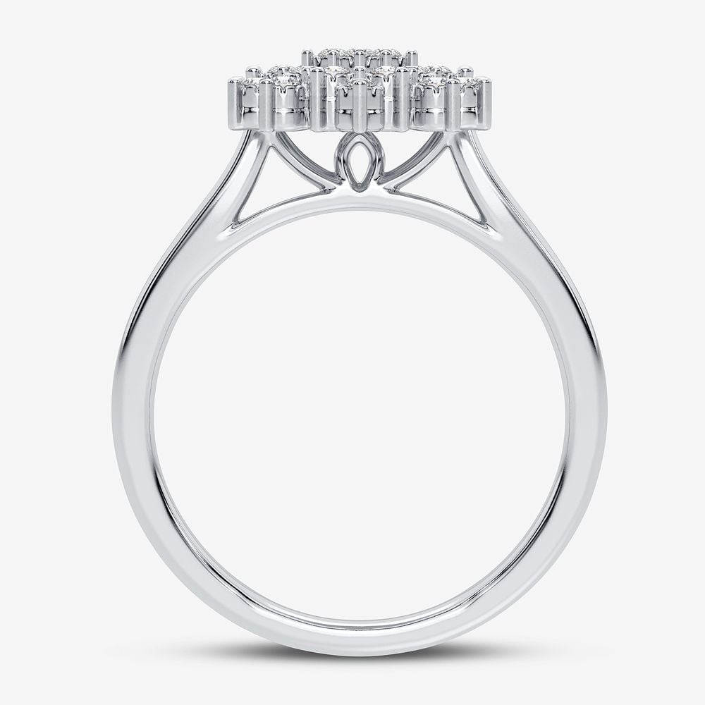 1/10 ct Diamond Fashion Ring in 10K White Gold