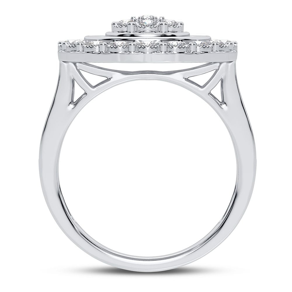 1/2 ct Diamond Fashion Ring in 10K White Gold