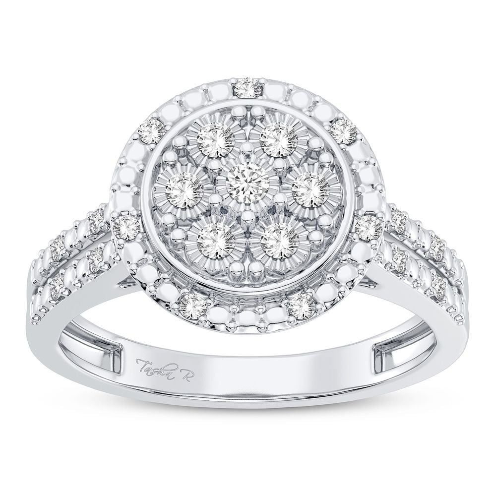 1/10 ct Diamond Fashion Ring in 10K White Gold