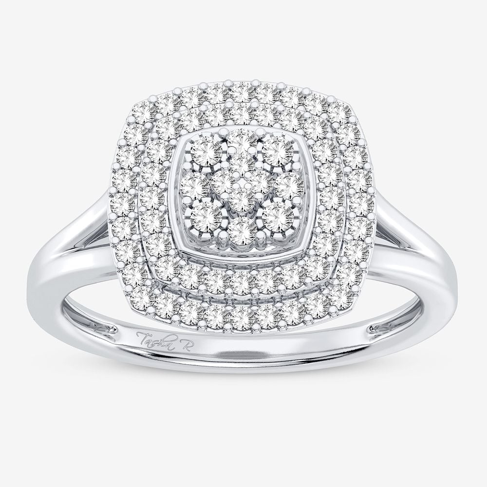 0.28 ct Diamond Fashion Ring in 10K White Gold
