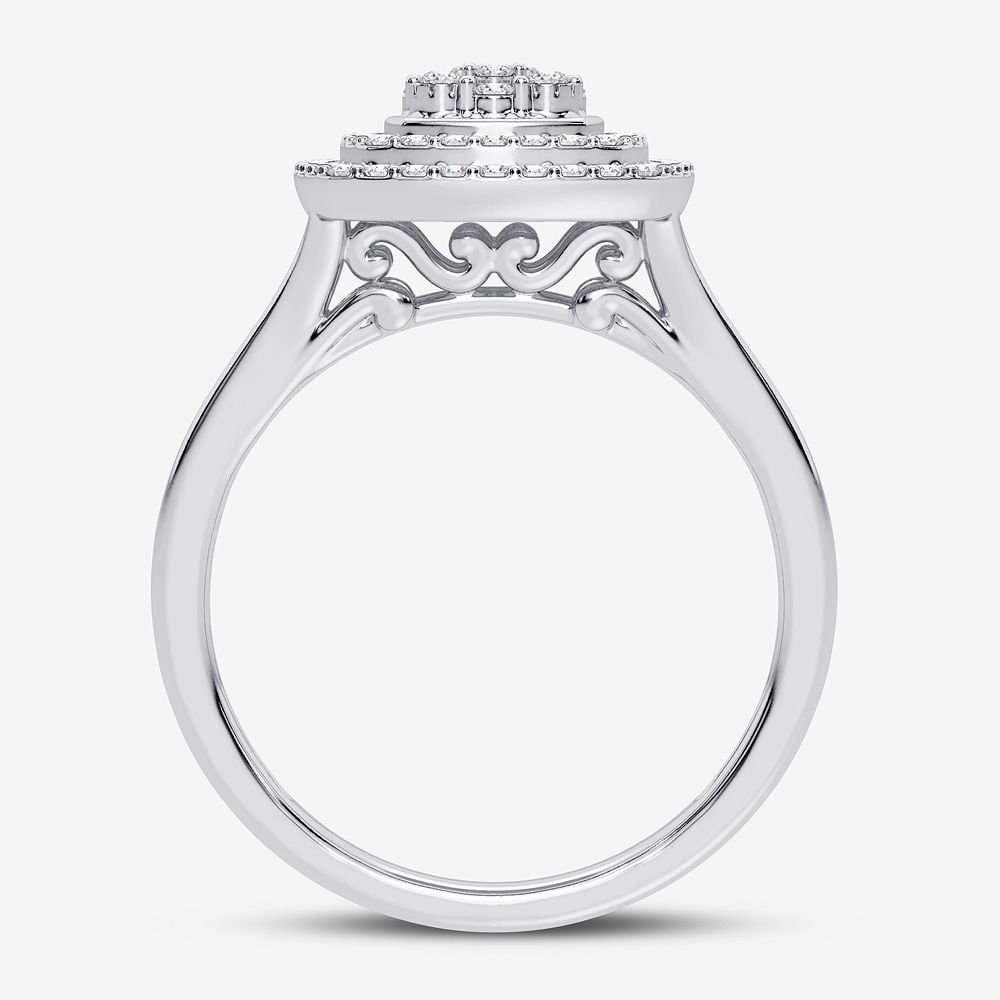 0.28 ct Diamond Fashion Ring in 10K White Gold