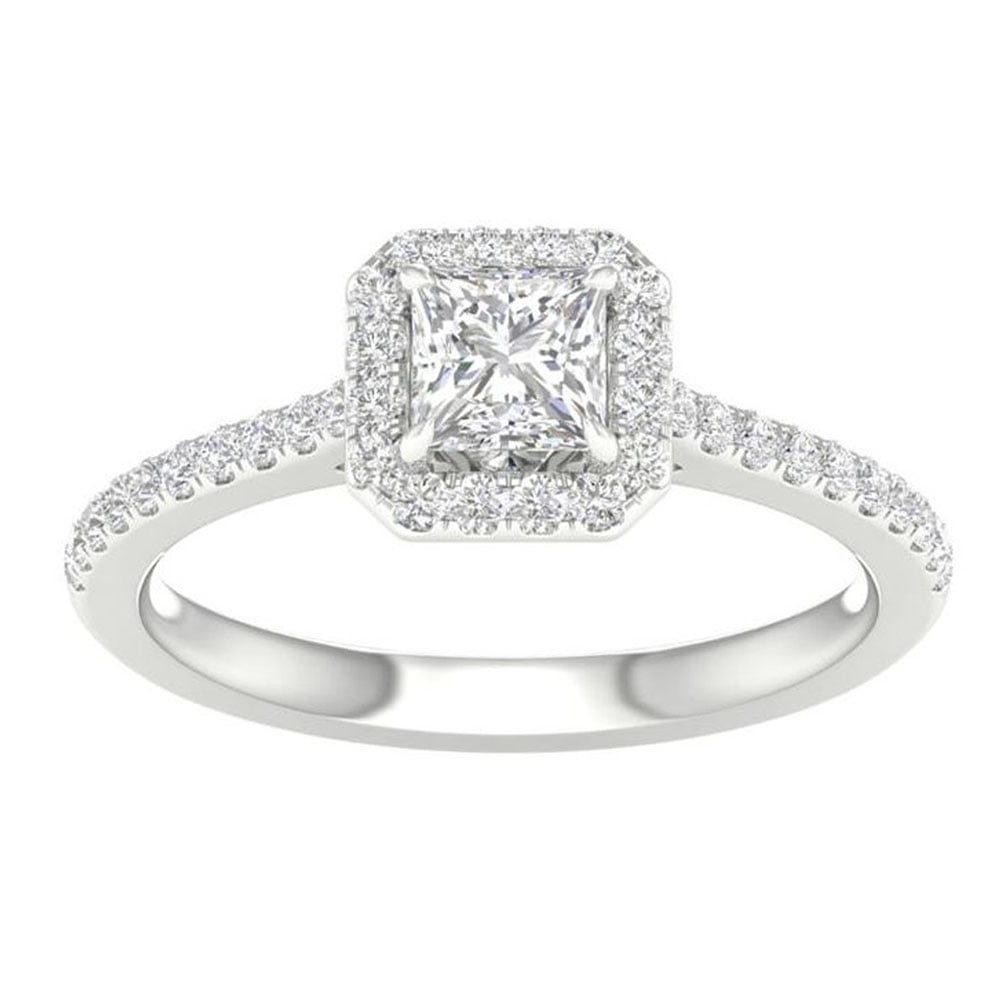 2-1/4 ct Lab-Grown Diamond Engagement Ring in 14K White Gold