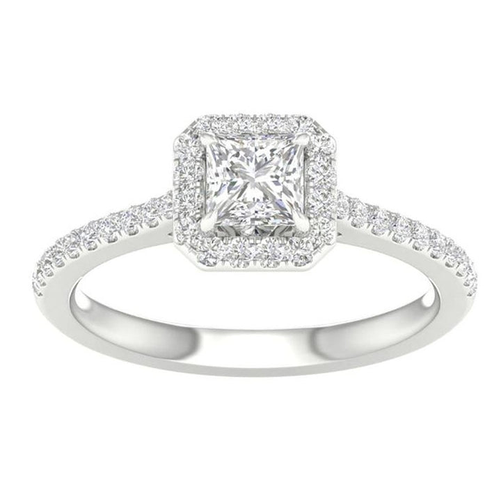 2-1/4 ct Lab-Grown Diamond Engagement Ring in 14K White Gold