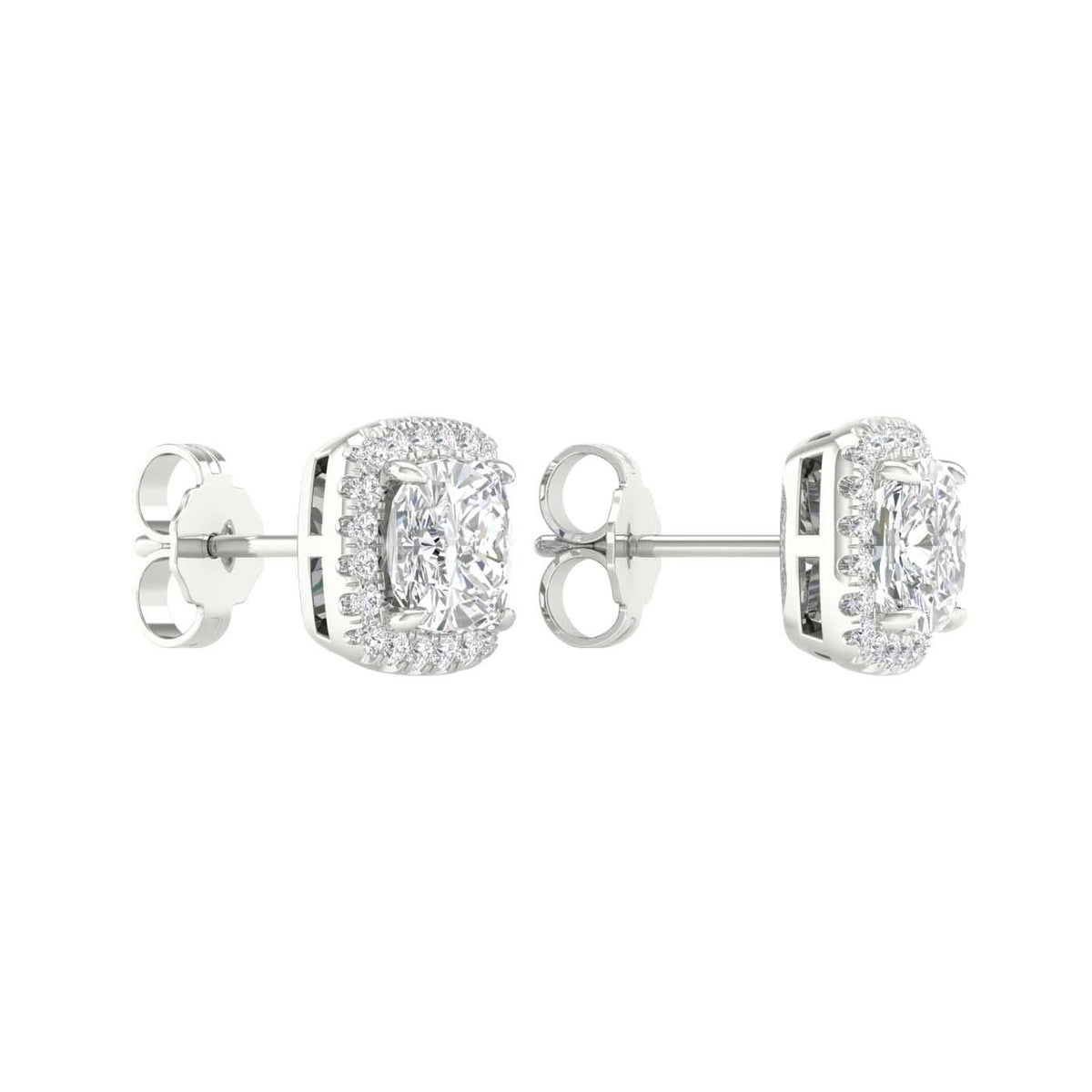 2-1/4 ct Lab-Grown Diamond Earrings in 14K White Gold