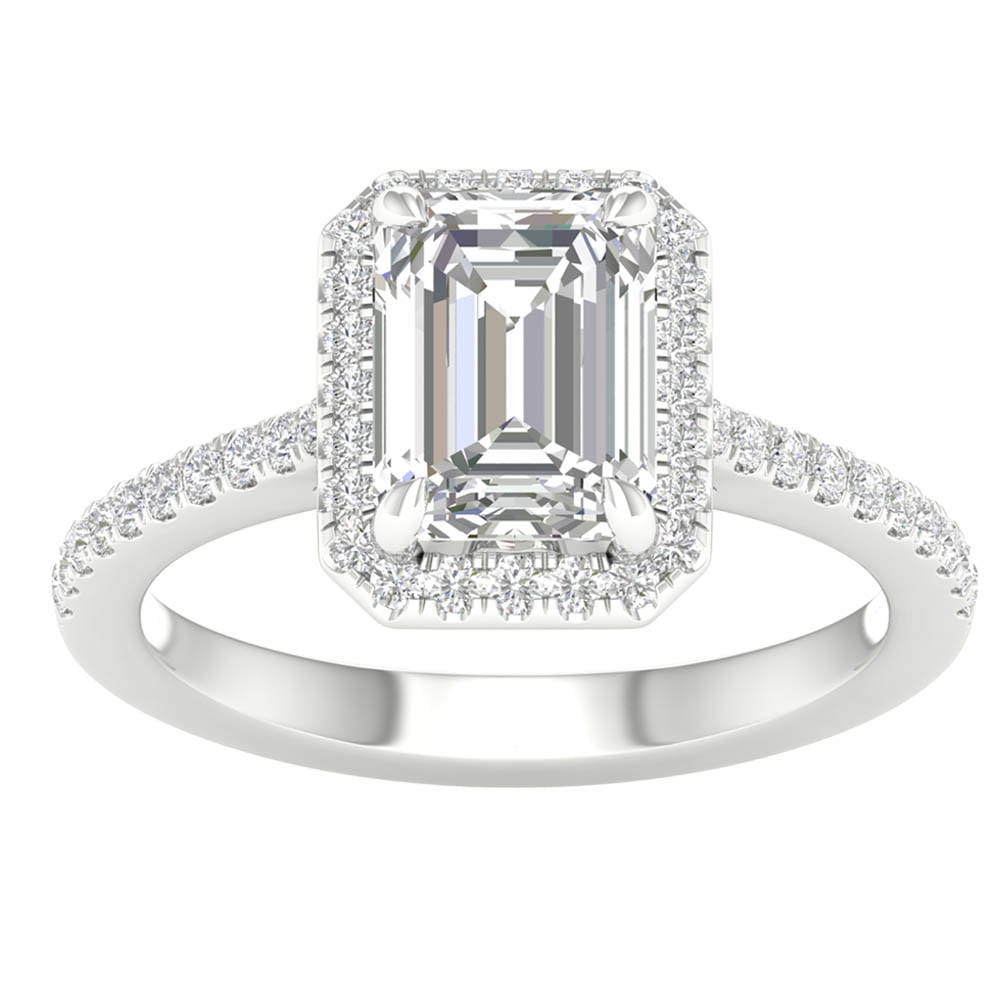 2-1/4 ct Lab-Grown Diamond Engagement Ring in 14K White Gold