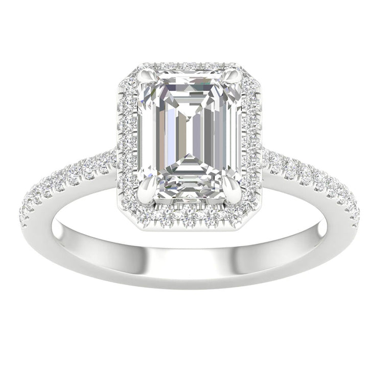 2-1/4 ct Lab-Grown Diamond Engagement Ring in 14K White Gold