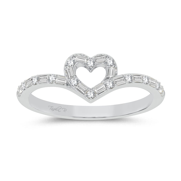 1/6 ct Diamond Fashion Ring in 10K White Gold